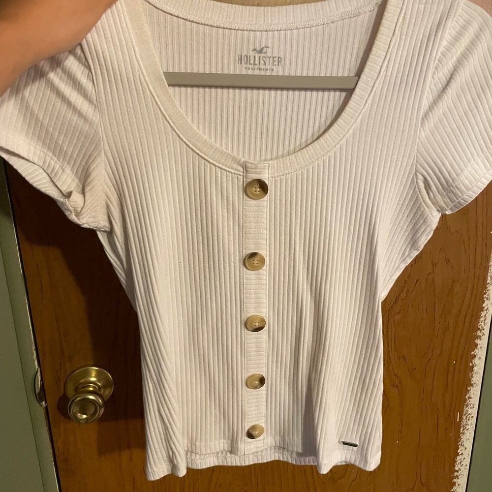 Hollister scoop neck tee